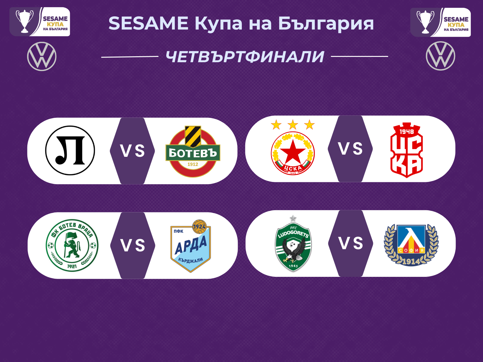 Дербита в четвъртфиналите на Sesame Купа на България